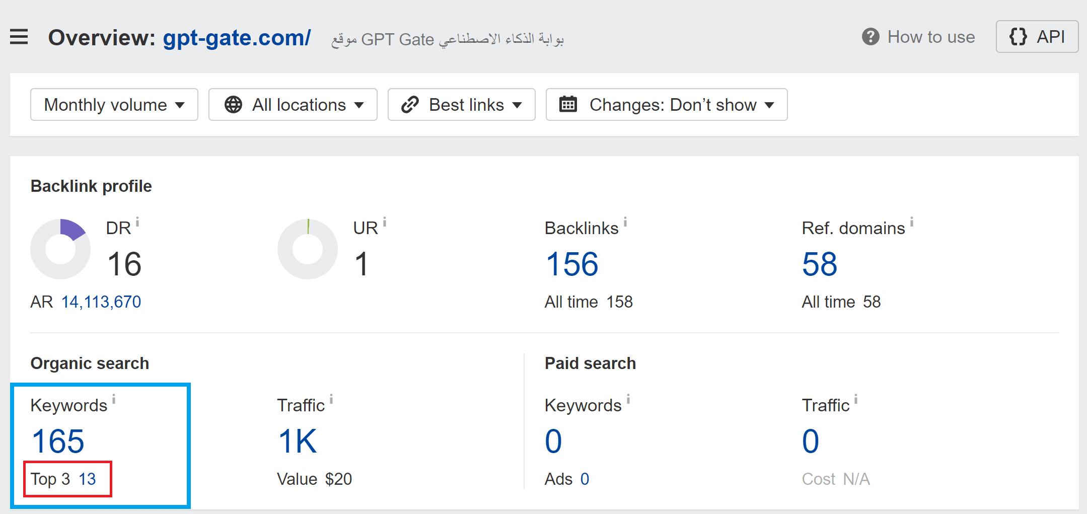 احصائيات الموقع