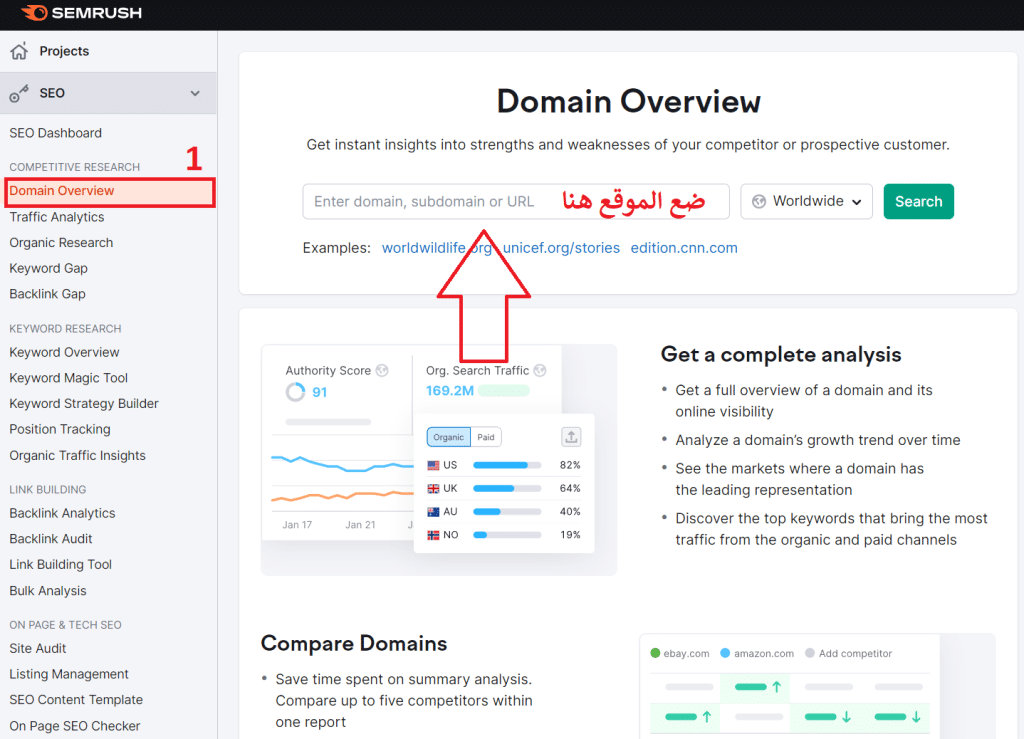 شرح Domain Overview