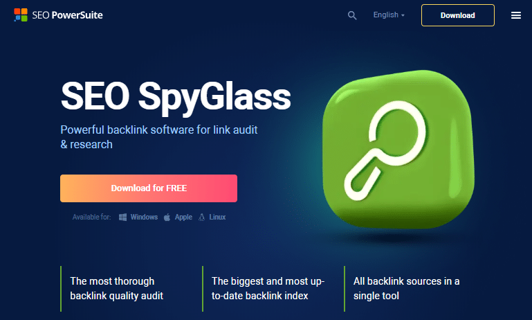 أداة SEO SpyGlass