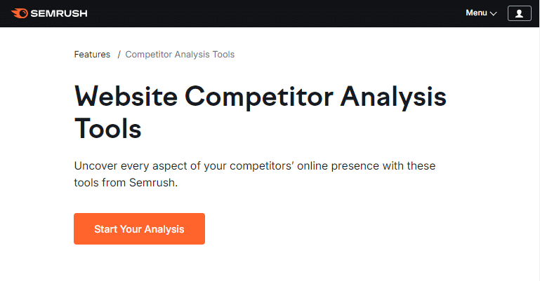 أدوات Website Competitor Analysis 